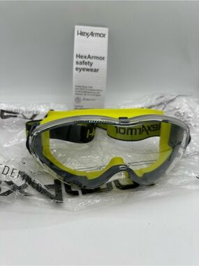 HexArmor LT300 safety goggles designed to fit over prescription glasses NWT